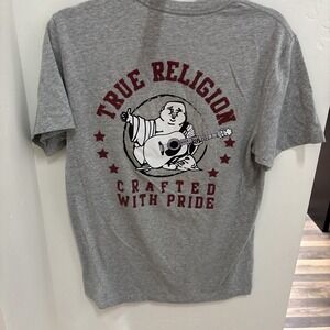 True Religion Mens Small Buddha Logo Graphic Short Sleeve T-Shirt Graphic Tee